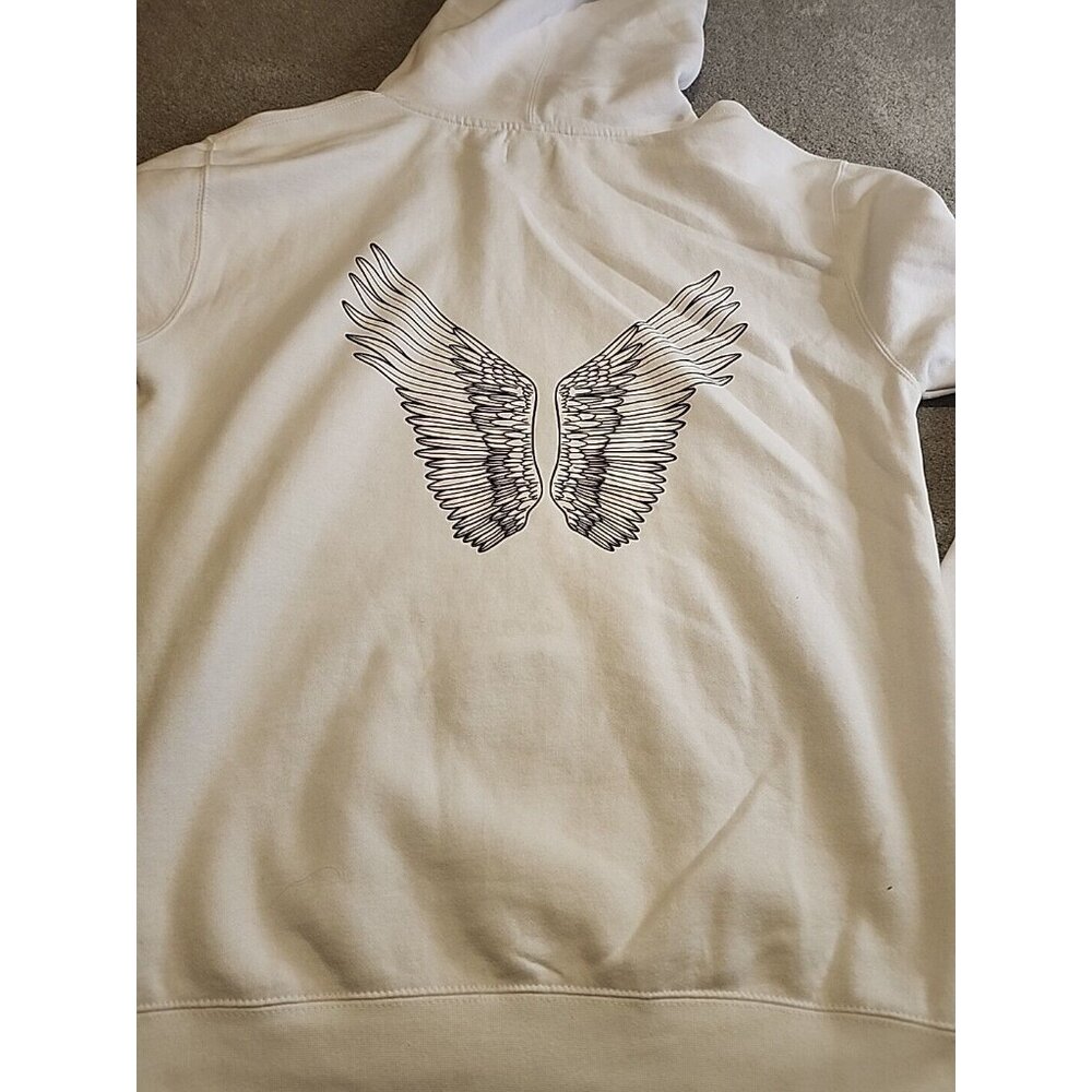 Vintage ATTICUS Hoodie Pop Punk Y2K  Wings Large Call Out Uni-sex Sz. Large